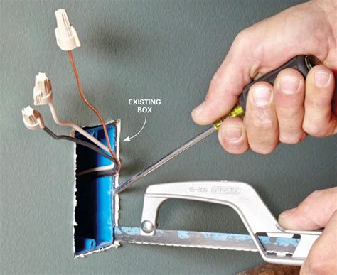 how to remove a electrical box|replacing electrical outlet box.